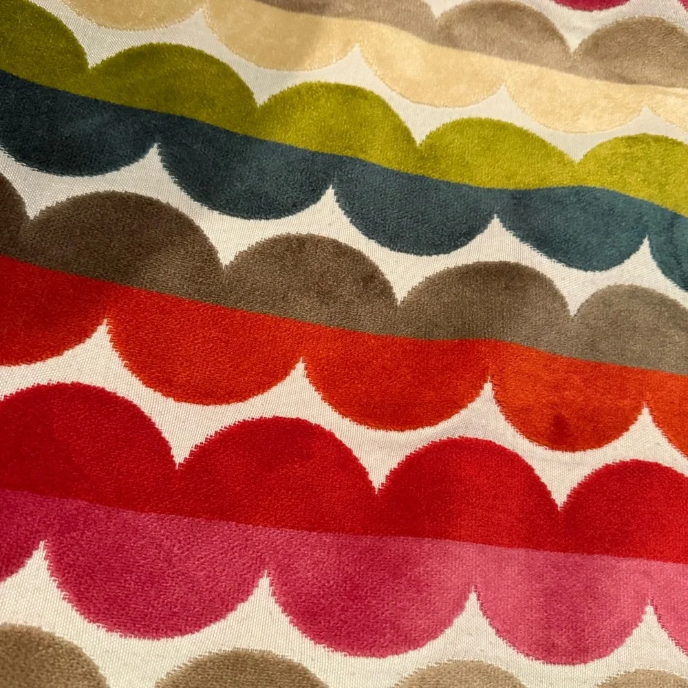 Jonathan Adler Multicolor Scallop Accent Pillow covers 22 x 22